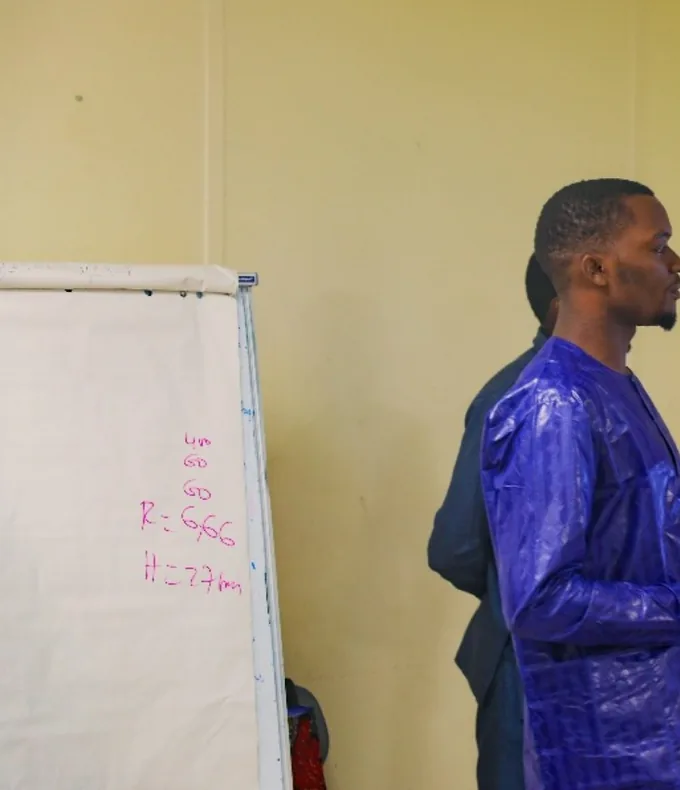 Michel AFFEDJOU intervenant lors d’une séance de formation
